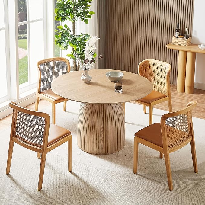 Wooden Kitchen Round Dining Table - Image 2