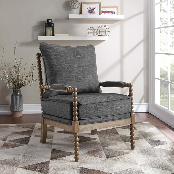 OSP Home Furnishings Fletcher Spindle Accent Chair - Image 2