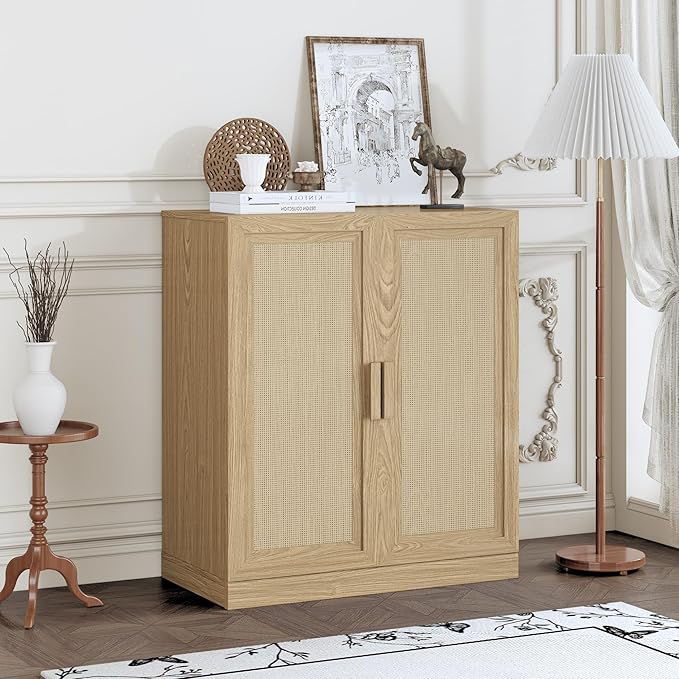 Buffet Cabinet, 2-Doors Sideboard Cabinet by Casaphoria