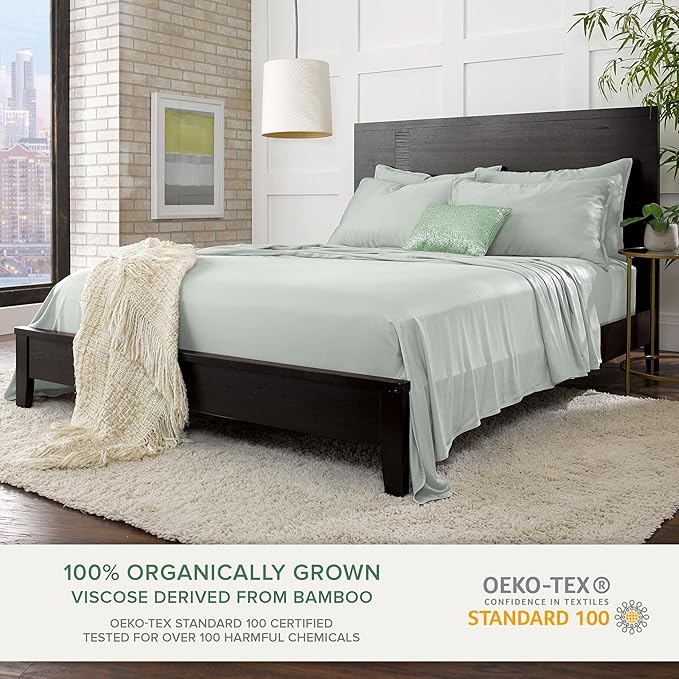 California King Sheets by Pure Bamboo, Genuine 100% Organic Viscose Derived - Image 2