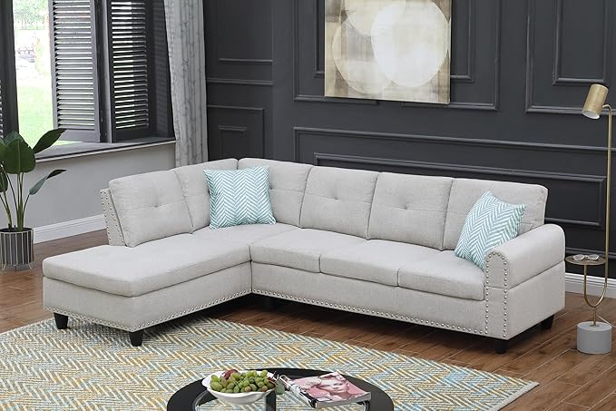 Ball & Cast 98" L Shaped Sectional Couch - Image 3