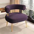 Modern Accent Chair, Round Upholstered Barrel Armchair by SEYNAR