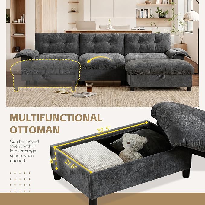 Mreax L-Shape Sectional Sofa - Image 3