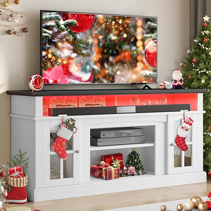YITAHOME LED Farmhouse TV Stand - Image 7