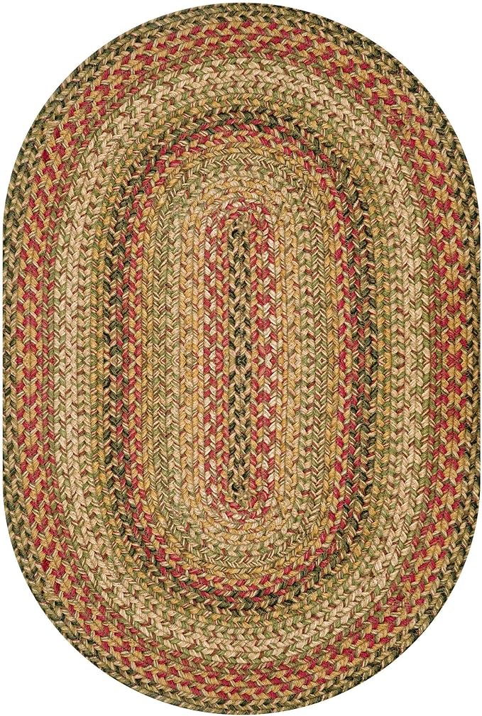Kingston Oval Braided Rug 2x3' – A Multicolored Rug of Jute to Use in Kitchen - Image 8