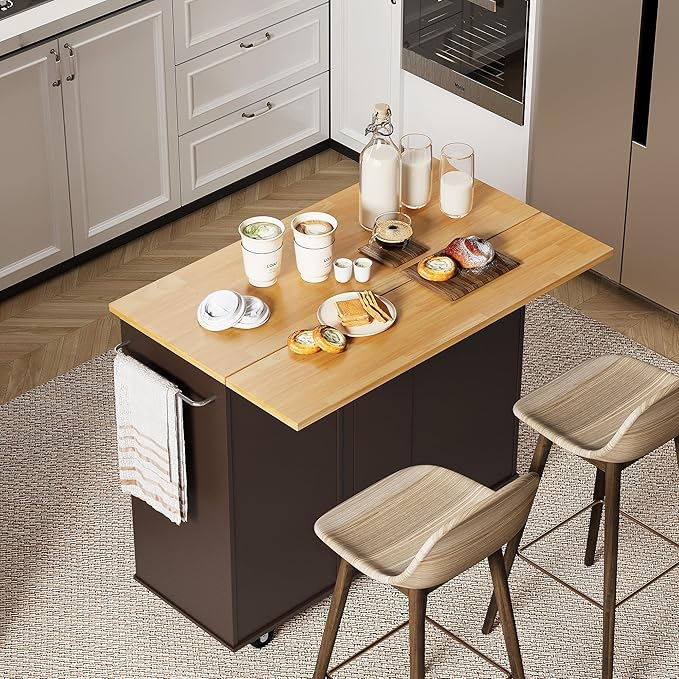 Shintenchi Rolling Kitchen Island Cart by Shintenchi