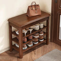 Shoe Rack for Front Door Entrance, Solid Wood Shoe Bench for Closet, Holds Up by IUNVR