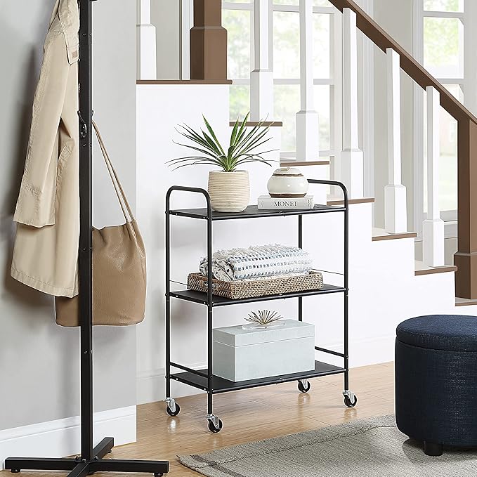 SunnyPoint Metal Rolling Organizer Utility Craft Cart - Image 3