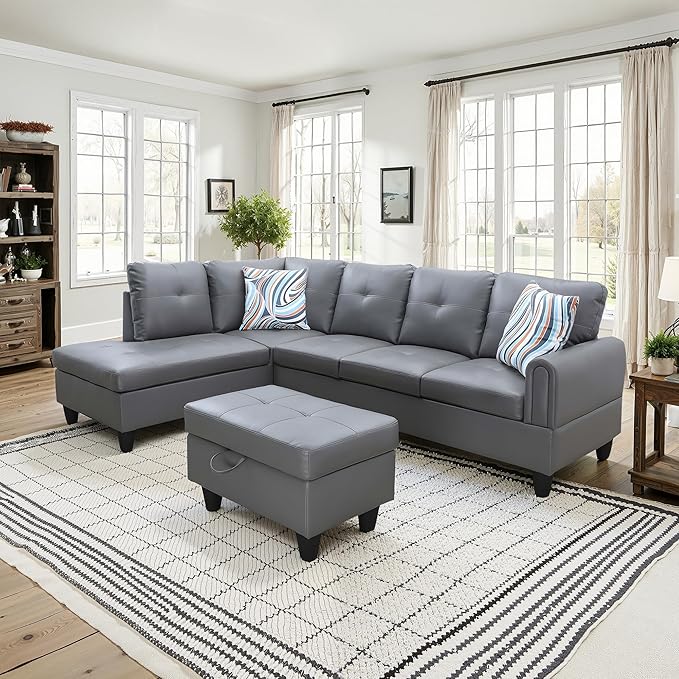 NicBex Sectional Couch 3 Pieces Sofa Set - Image 2