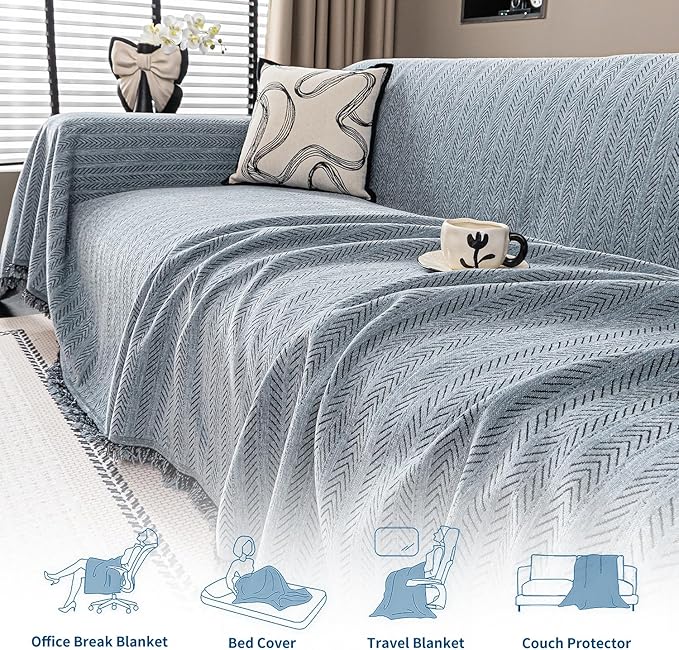 Nobildonna Sofa Cover Washable Soft Thicken Chenille Couch Cover - Image 7