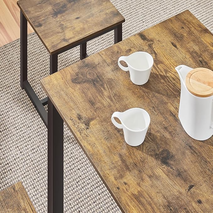 Yaheetech Industrial Dining Kitchen Table Set - Image 5