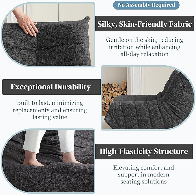 Bean Bag Chair, Fireside Chair Bean Bag Sofa - Image 5