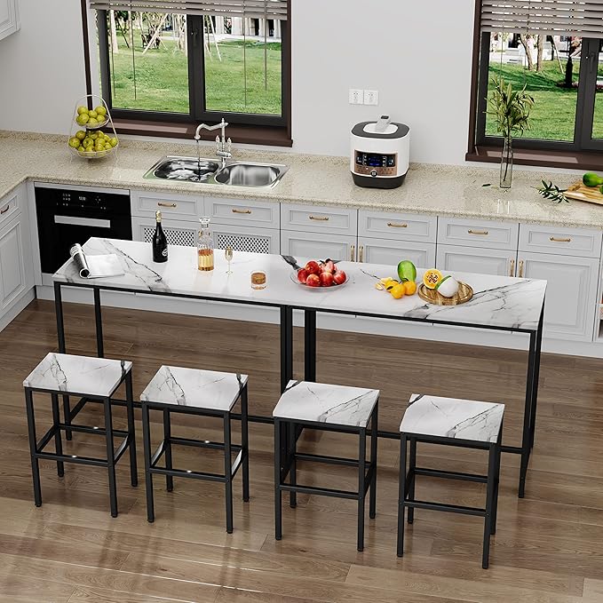 Aklaus Bar Table Set, Counter Height Bar Table - Image 6