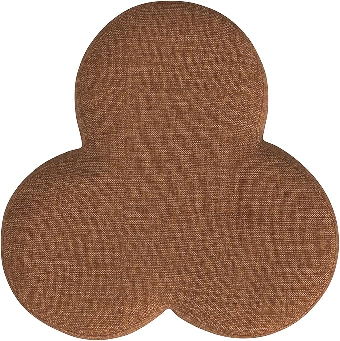 HomePop Upholstered Clover Shaped Ottoman Home Décor|Foot Rest Ottoman - Image 9