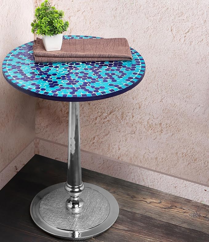 CLEENTABLE Mosaic Round End Table - Image 6
