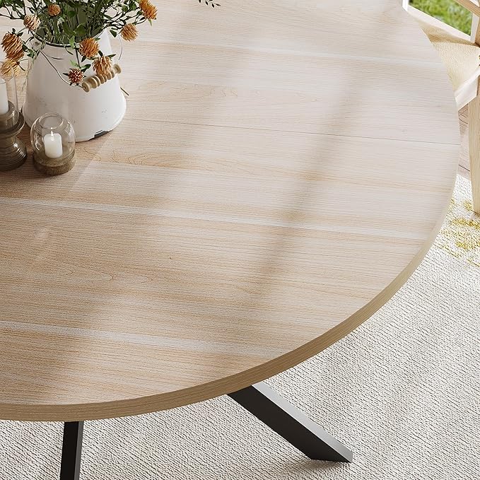 ChooChoo 47.2 Inch Round Dining Table - Image 6