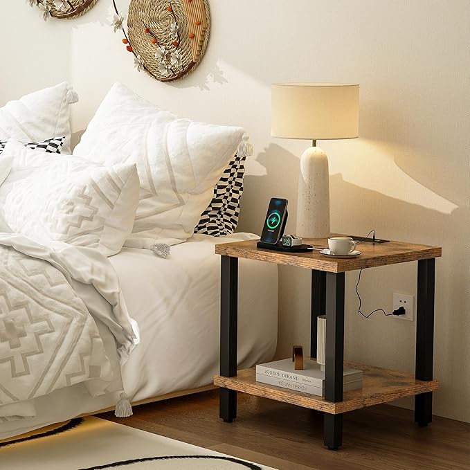 Large End Table Square Side Table - Image 4