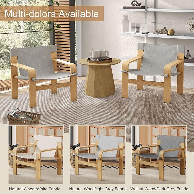 Ball & Cast Mid-Century Lounge Living Room Chairs, Accent Chair Wide Armrest - Image 6
