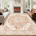 Tangsoo 8x10 Area Rug for Living Room, Washable Vintage Indoor Non Slip Large by Tangsoo