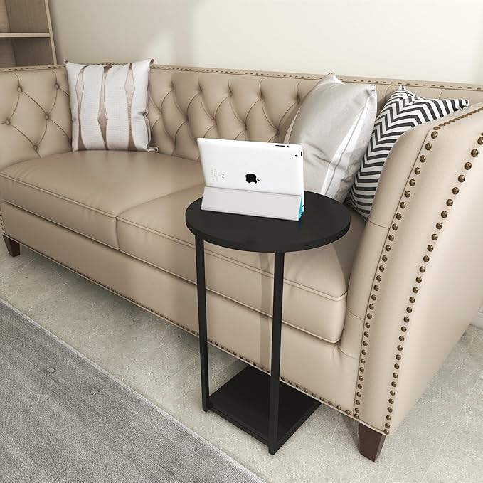 HDANI C End Table, Couch Table That Slide Under, Small Sofa Side Table in - Image 7