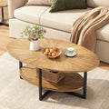 Solid Wood Oval Coffee Table by JESONVID