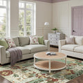 GENIMO 5X7 Floral Area Rugs for Living Room, Machine Washable Non Slip Vintage by GENIMO