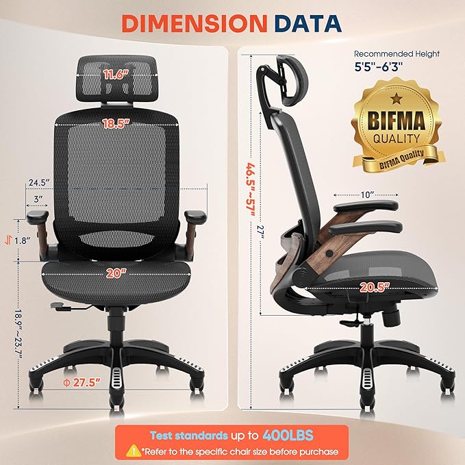 GABRYLLY Ergonomic Office Chair, High Back Home Desk Chair - Image 2