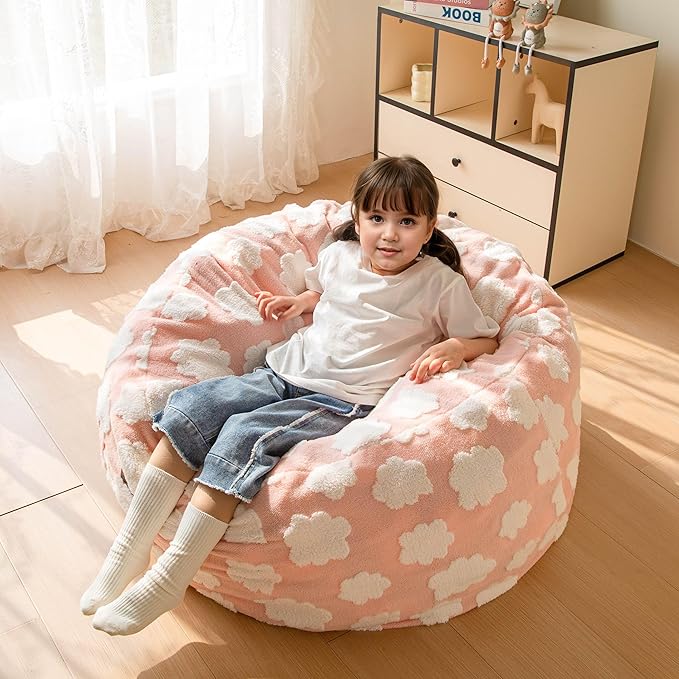 MAXYOYO Bean Bag Chair for Kids, Cloud Pattern Lazy Chair - Image 8