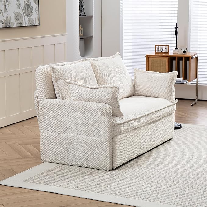 Furnimart 73.6" King Size Pull Out Sofa Bed, 3 in 1 Convertible Sleeper Bed - Image 9