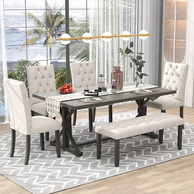 Ball & Cast 6 Piece Dining Table Set by BallCast