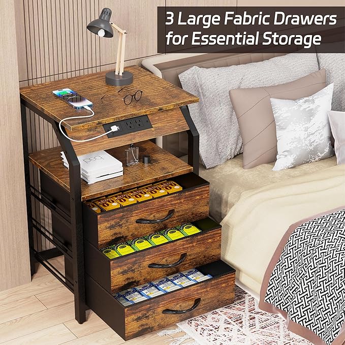 End Tables Set of 2, Nightstands - Image 6