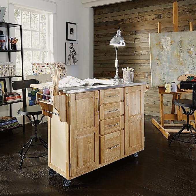 Homestyles General Line Kitchen Cart, 52.5 in. x 18 in. x 36 in - Image 2