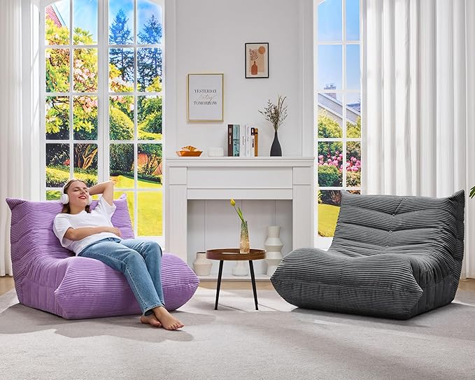 Bean Bag Chairs for Adults Giant Bean Bag Chair Memory Foam BeanBag Chair Big - Image 8