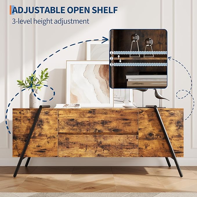 GarveeHome 55" Modern TV Stand - Image 3