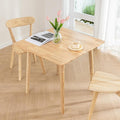 DELAVIN 29.5" Solid Wood Dining Table, Square Kitchen Desk, Modern Dining Table by DELAVIN