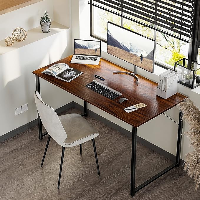 Coleshome 48 Inch Computer Desk, Modern Simple Style Desk - Image 4