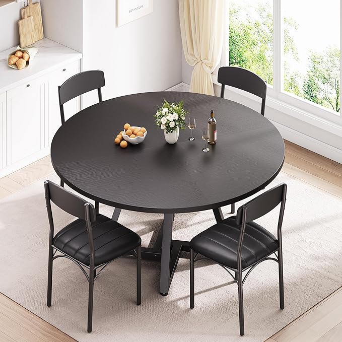 42“ Round Kitchen Dining Room Table - Image 6