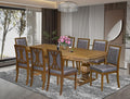 NKAM9-AWA-34 9-Piece Dining Table Set Includes a Kitchen Table and 8 Dark Grey by LuxebyEastWestFurniture