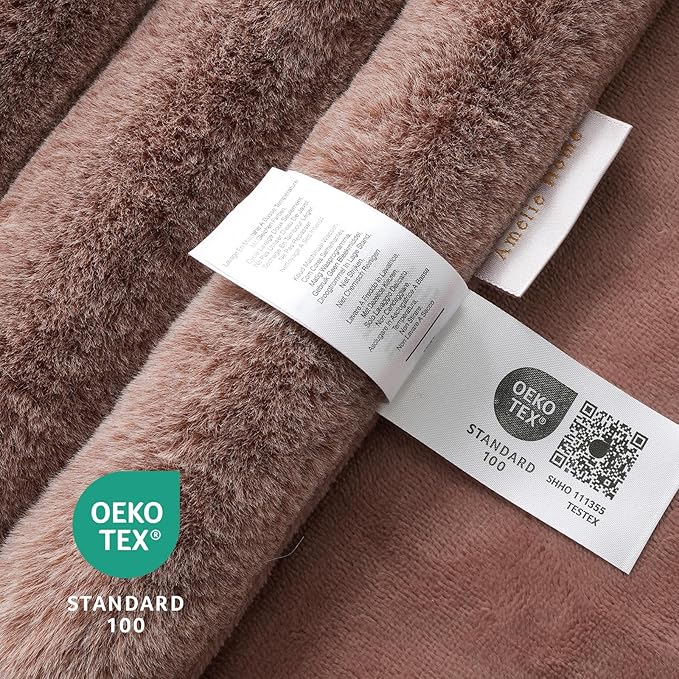 Amélie Home Faux Fur Throw Blanket - Image 2