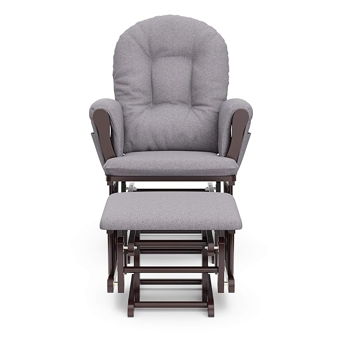 Storkcraft Premium Hoop Glider & Ottoman — GREENGUARD Gold Certified Nursery - Image 9