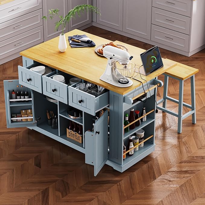 YOTPO 53" Large Kitchen Island - Image 7