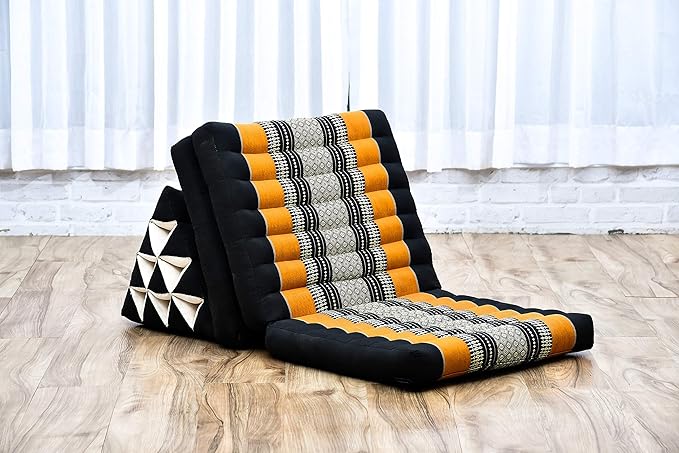 Leewadee 3-Fold Mat with Triangle Cushion – Comfortable TV Pillow, Foldable - Image 7