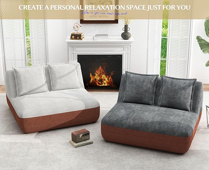 Hobestluk Small Sofa Couch Lounge Sofa Chair - Image 5