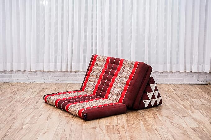 Leewadee 3-Fold Mat XXL with Triangle Cushion – Firm TV Pillow, Foldable - Image 6