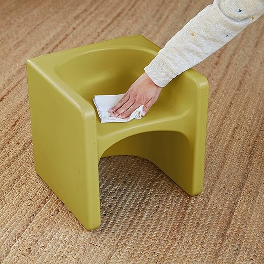 ECR4Kids Tri-Me Table and Cube Chair Set, Fern Green - Image 10
