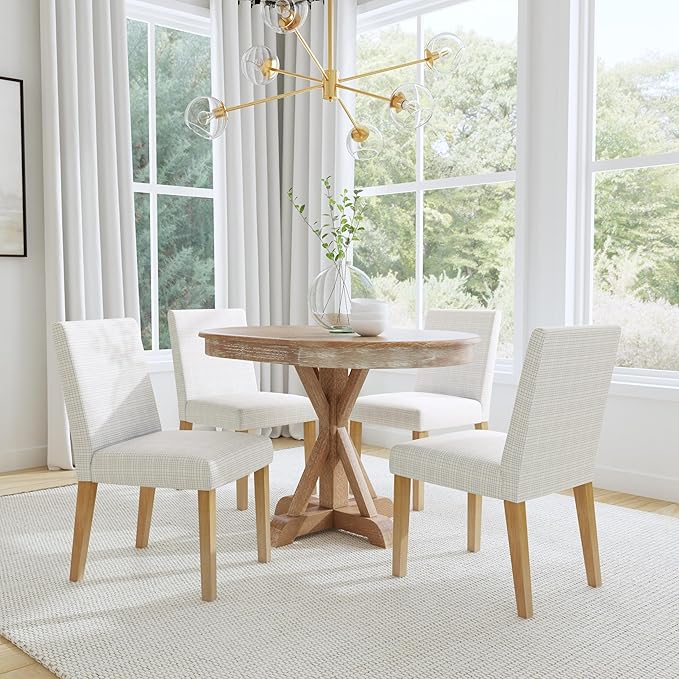 HomePop Home Decor |Classic Upholstered Parsons Dining Chairs |Decorative Home - Image 2