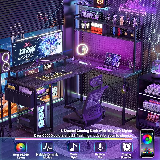 Small L Shaped Gaming Desk - Image 4