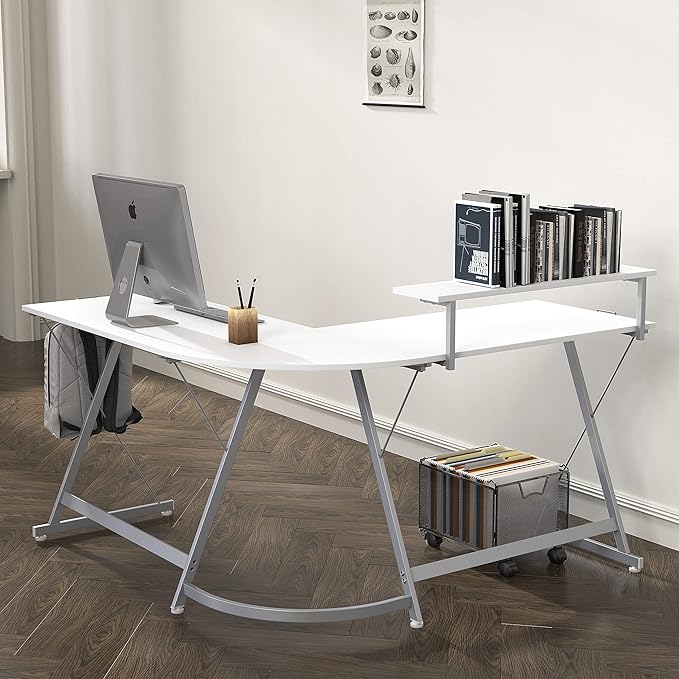 SHW 51 x 51 Inches Vista L-Shaped Desk - Image 5