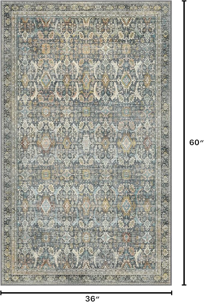 3X5 Area Rugs Machine Washable Rugs - Image 2