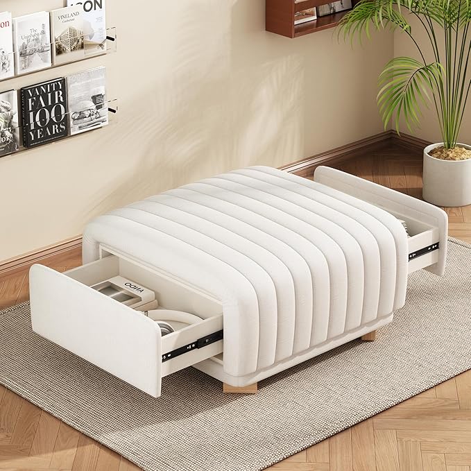 Christopher Knight Home Reyno Upholstered Ottoman - Image 6